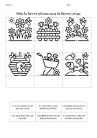 Aperçu - Feuilles d'exercices - La bonne phrase sous la bonne image printemps - Page 3