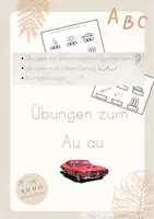 Vorschau - Arbeitsblätter - Übungen zum Au au - Hören, Schreiben, Schwingen - Deckblatt