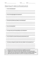 Vorschau - Arbeitsblätter - Lernposter + AB mit Fragen zum Thema "Bundeswehr" + Lösungsblatt + Mindmap + Infografik - Seite 1