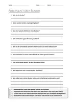 Vorschau - Arbeitsblätter - AB mit Fragen zum Thema "Bunker" + Lösungsblatt + Mindmap + Infografik - Deckblatt