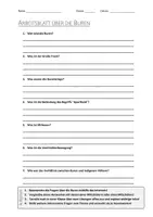 Vorschau - Arbeitsblätter - AB mit Fragen zum Thema "Buren" + Lösungsblatt - Deckblatt
