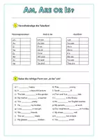 Vorschau - Arbeitsblätter - Verb TO BE - Simple Present - (Materialpaket) - Seite 2