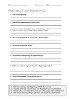 Vorschau - Arbeitsblätter - AB mit Fragen zum Thema "Bürgerkriege" + Lösungsblatt - Deckblatt