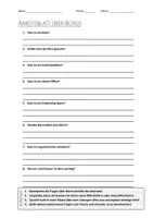 Vorschau - Arbeitsblätter - AB mit Fragen zum Thema "Büro" + Lösungsblatt + Mindmap + Infografik - Deckblatt