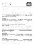 Vorschau - Arbeitsblätter - Cloud Computing (Vorteile) Arbeitsblatt mit Erklärvideo - Deckblatt