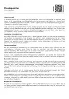 Vorschau - Arbeitsblätter - Cloud Speicher Infotext und Übungen - Deckblatt