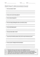 Vorschau - Arbeitsblätter - Lernplakat + AB mit Fragen zum Thema "Johannes Calvin" + Lösungsblatt + Infografik - Seite 1