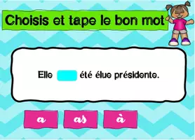 Aperçu - Apprentissages en autonomie - BOOM CARDS Homophones Homonymes A À AS - Page 1