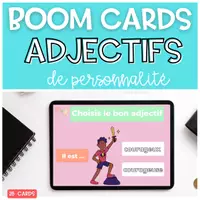 Aperçu - Apprentissages en autonomie - BOOM CARDS Adjectifs Personnalité - Page de couverture