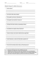 Vorschau - Arbeitsblätter - AB mit Fragen zum Thema "Celsius" + Lösungsblatt + Infografik - Deckblatt