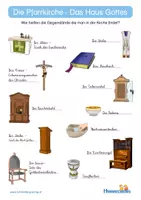 Vorschau - Arbeitsblätter - Religion - Kirche - Kirchenraum - Arbeitsblätter "Die Pfarrkirche" - Seite 2