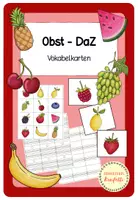 Vorschau - Arbeitsblätter - Obst - Vokabelkarten (DaZ/DaF) - Deckblatt