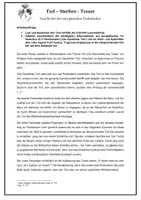 Vorschau - Arbeitsblätter - Gruppenpuzzle - Tod und Sterben - Geschichte Todeskultur - Deckblatt