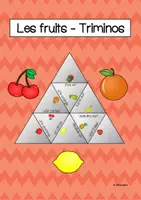 Vorschau - Arbeitsblätter - Les fruits - Die Früchte im Französischen (3 Triminos) - Deckblatt
