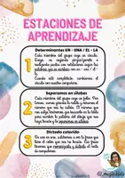 Vista previa - Unidades / Secuencias / Situaciones de Aprendizaje - Estaciones de aprendizaje Lengua - página 3