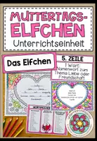 Vorschau - Stundenentwürfe - Muttertags-Elfchen - Unterrichtseinheit (3.-5. Schulstufe) - Deckblatt