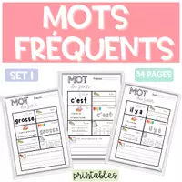 Aperçu - Feuilles d'exercices - MOT DU JOUR Mots fréquents / Outils SÉRIE 1 - Page de couverture