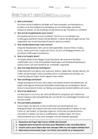 Vorschau - Arbeitsblätter - AB mit Fragen zum Thema "Comic" + Lösungsblatt + Infografik - Seite 1