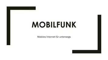Vorschau - Präsentationen/Tafelbilder - Mobilfunk (Präsentation und H5P) - Deckblatt
