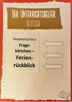 Vorschau - Spiele - 31 Fragekärtchen für den aktivierenden Ferienrückblick - Deckblatt