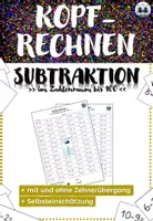 Vorschau - Arbeitsblätter - Kopfrechnen - Subtraktion | Zahlenraum bis 100 - Deckblatt
