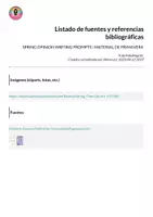 Vista previa - Hojas de trabajo - SPRING OPINION WRITING PROMPTS / MATERIAL DE PRIMAVERA - página 1
