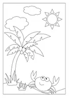 Vorschau - Mal- und Bastelvorlagen - 🌻 Ausmalbilder zum Thema Sommer - Sommerferien - Seite 2