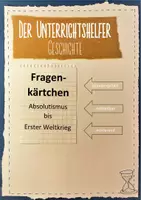 Vorschau - Spiele - 31 Fragenkärtchen - Absolutismus bis Erster Weltkrieg - Deckblatt