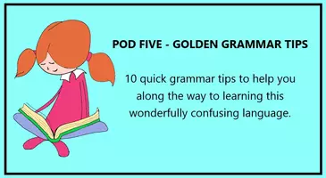 Vorschau - Videos - CLASSPOD FIVE - 10 GOLDEN GRAMMAR TIPS - Deckblatt