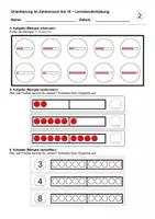 Vorschau - Arbeitsblätter - Mathematik: Lernstanderhebung / Lernkompetenzraster / Diagnostik (Zahlenraum bis 10) - Deckblatt