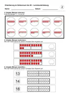 Vorschau - Arbeitsblätter - Mathematik: Lernstanderhebung / Lernkompetenzraster / Diagnostik (Zahlenraum bis 20) - Deckblatt