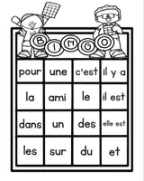 Aperçu - Jeux - Jeux pour les Mots fréquents LIST 1 SET 2 - Page 1