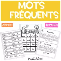 Aperçu - Jeux - Jeux pour les Mots fréquents LIST 1 SET 2 - Page de couverture