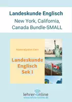 Vorschau - Stundenentwürfe - Landeskunde Englisch: New York, California, Canada Bundle-SMALL - Deckblatt