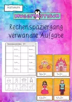 Vorschau - Arbeitsblätter - Rechenspaziergang verwandte Aufgabe - Deckblatt