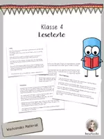 Vorschau - Text - Leseblätter Lesetexte Klasse 4 - Deckblatt