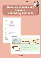 Vorschau - Bildkarten - Unterrichtsentwurf - Bildbeschreibung im Englischunterricht - Deckblatt