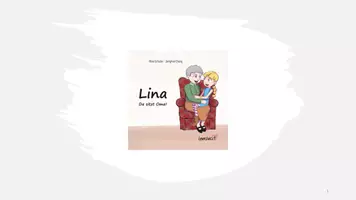 Vorschau - Präsentationen/Tafelbilder - Bilderbuchkino LINA - Da sitzt Oma (mit Text) - Deckblatt