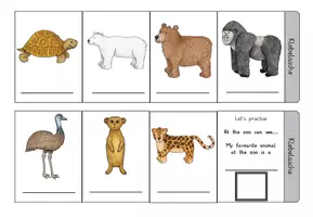 Vorschau - Arbeitsblätter - Leporello: At the Zoo – Vokabeln & Phrasen für den Englischunterricht - Seite 3