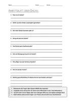 Vorschau - Arbeitsblätter - AB mit Fragen zum Thema "Dackel" + Lösungsblatt + Infografik - Deckblatt