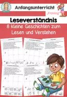 Vorschau - Arbeitsblätter - Geschichten Frühling Klasse 1-2 | Leseverständnis Deutsch Grundschule - Deckblatt