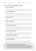 Vorschau - Arbeitsblätter - AB mit Fragen zum Thema "Damhirsch" + Lösungsblatt - Deckblatt