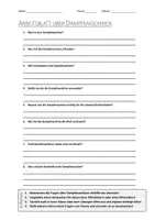 Vorschau - Arbeitsblätter - AB mit Fragen zum Thema "Dampfmaschine" + Lösungsblatt + Infografik - Deckblatt