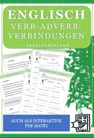 Vorschau - Arbeitsblätter - Englisch: Verb-Adverb-Verbindungen - auch interaktiv - Deckblatt