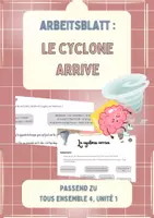 Vorschau - Arbeitsblätter - Le cyclone arrive (Guadeloupe) - Tous ensemble 4, Unité 1 - Deckblatt