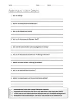 Vorschau - Arbeitsblätter - AB mit Fragen zum Thema "Danzig" + Lösungsblatt - Deckblatt
