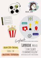 Vorschau - selbst erstellte Cliparts/Grafiken - Create a lapbook about your favourite movie (selber zusammenstellen) - Deckblatt
