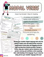 Vista previa - Hojas de trabajo - Modal Verbs - Teoría, Práctica + Speaking - página 1