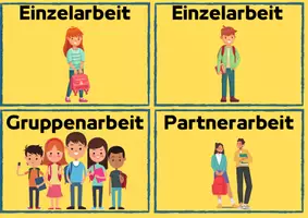 Vorschau - Poster - Stundentransparenz/ Verlaufstransparenz + Bildkarten - Tafelmaterial ( editierbar) - Seite 1