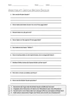 Vorschau - Arbeitsblätter - AB mit Fragen zum Thema "Brüder Dassler" + Lösungsblatt + Infografik - Deckblatt